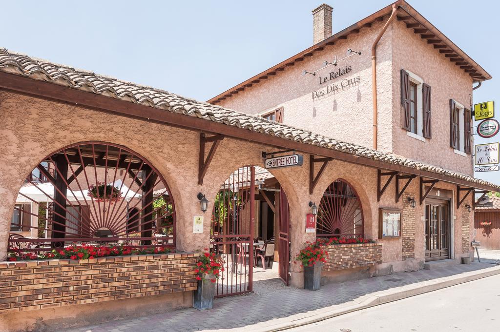 Le Relais Des Dix Crus - Logis Hotel B&B Corcelles-en-Beaujolais Bagian luar foto