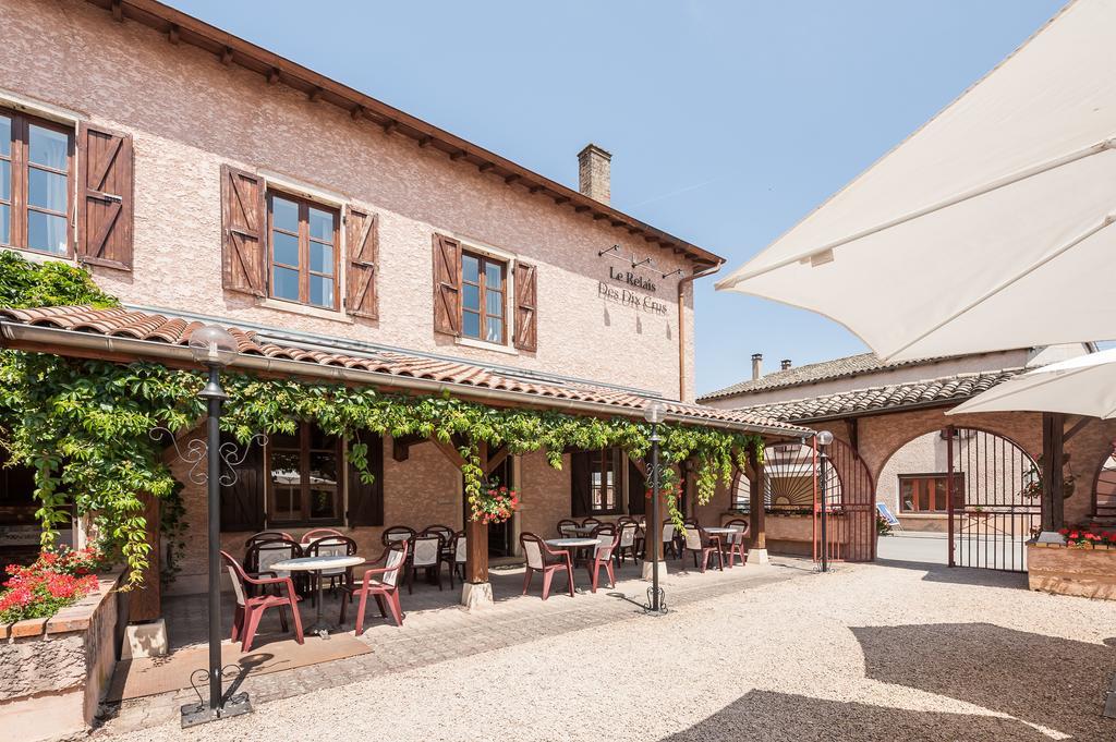 Le Relais Des Dix Crus - Logis Hotel B&B Corcelles-en-Beaujolais Bagian luar foto